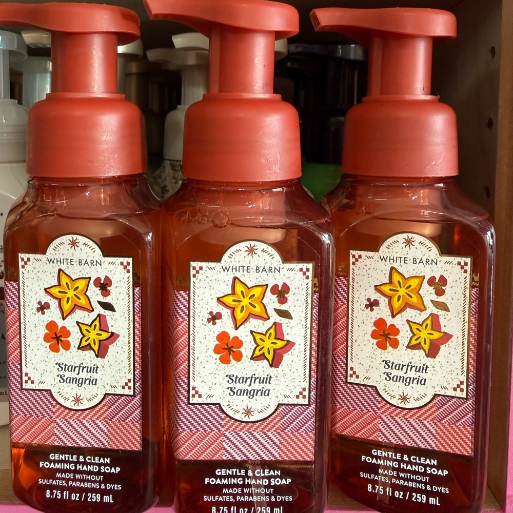 White Barn Coral Foaming Hand Soap Bottle